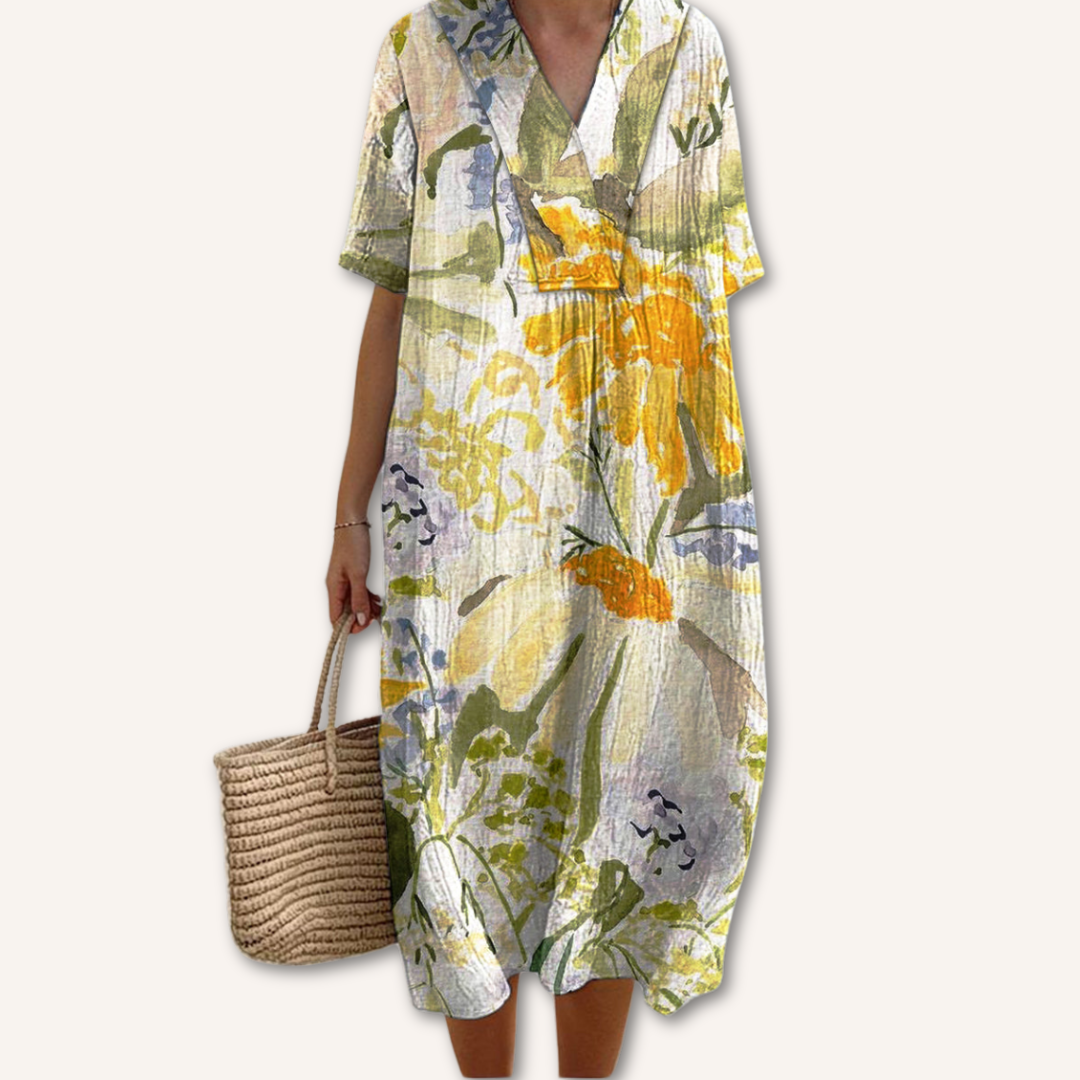 Camila|Desenli Elbise