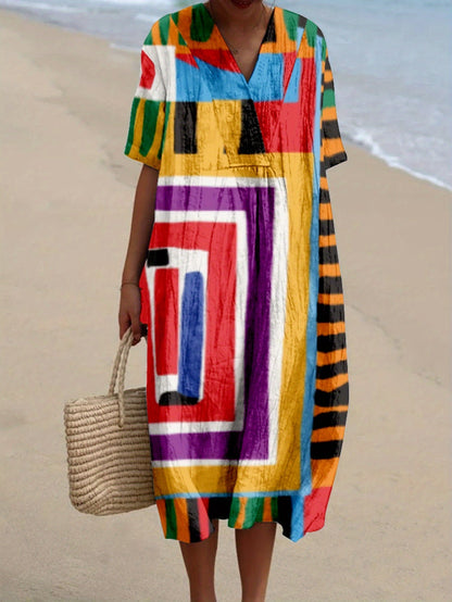 Nerea｜Desenli Elbise