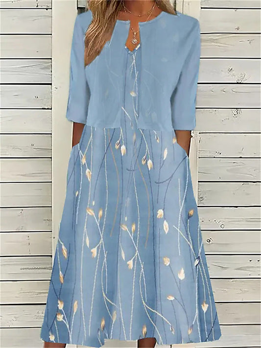 Zendaya | Şık İki Parça Midi Elbise