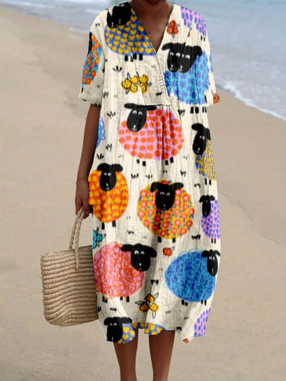 Dafne｜Desenli Elbise