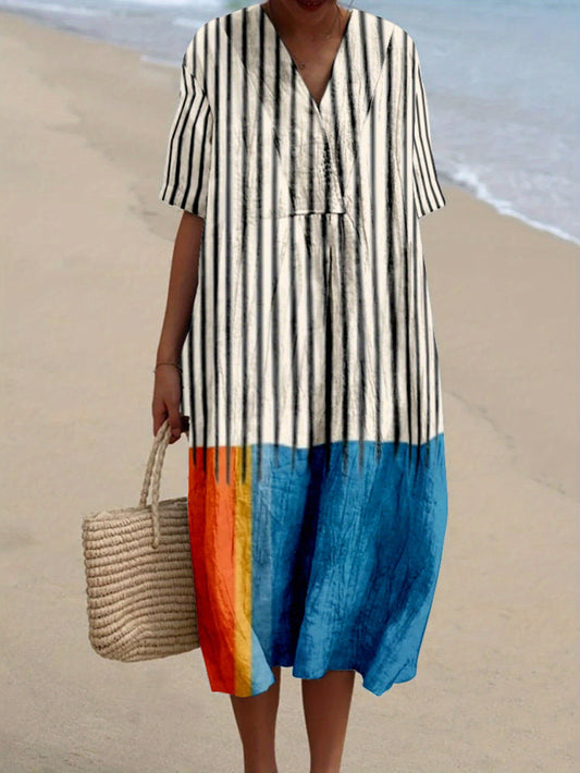 Miranda｜Desenli Elbise