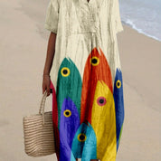 Jimena｜Renkli Desenli Elbise