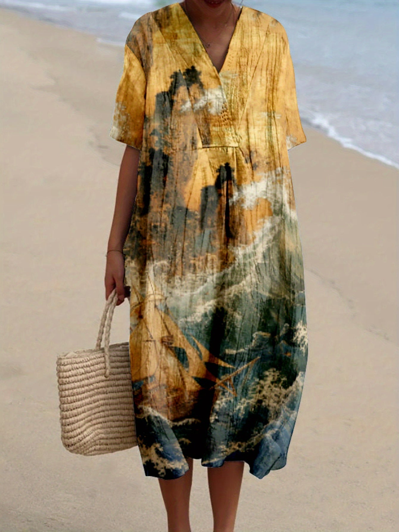 Isabel｜Desenli Elbise