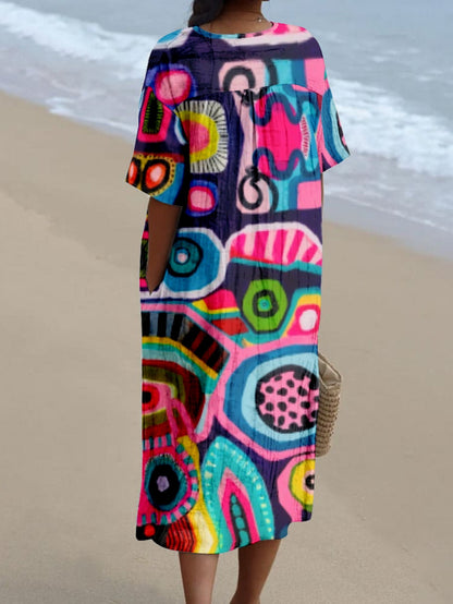 Nerea｜Desenli Elbise