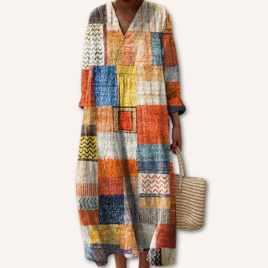 Nayla｜Desenli Elbise