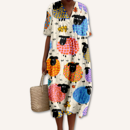 Dafne｜Desenli Elbise