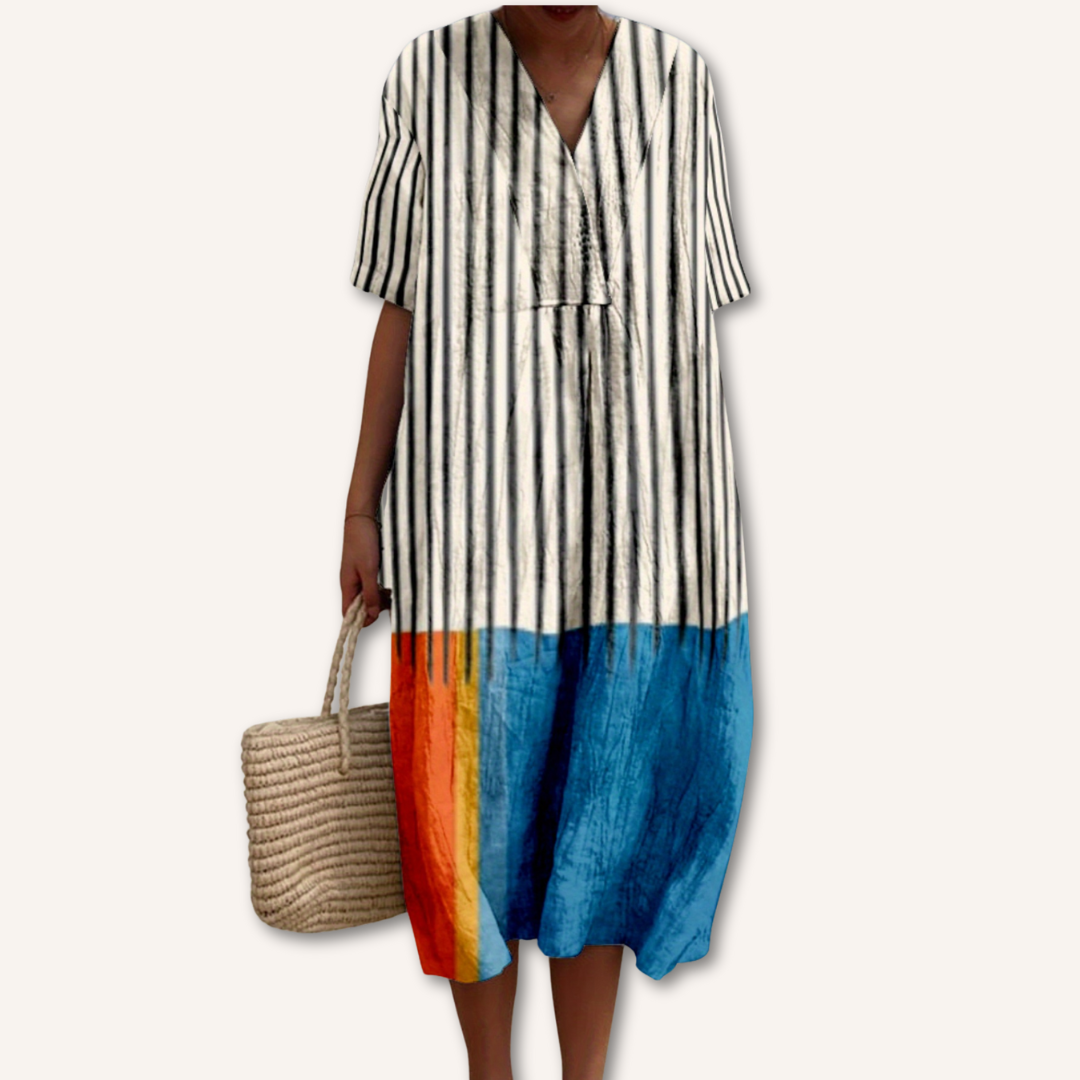 Miranda｜Desenli Elbise