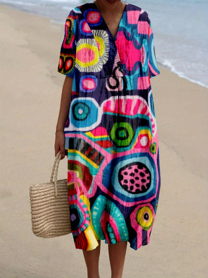 Nerea｜Desenli Elbise