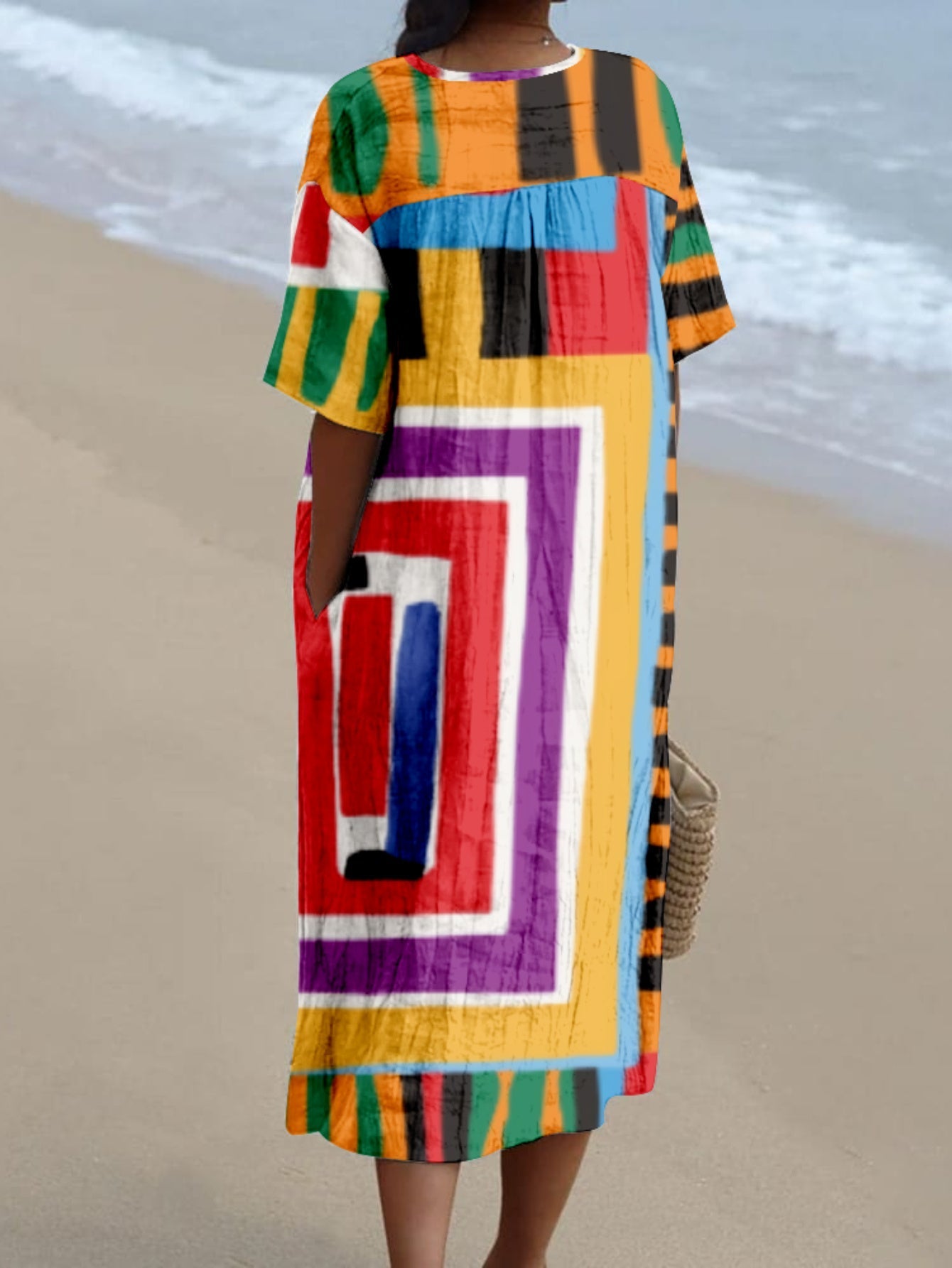 Nerea｜Desenli Elbise